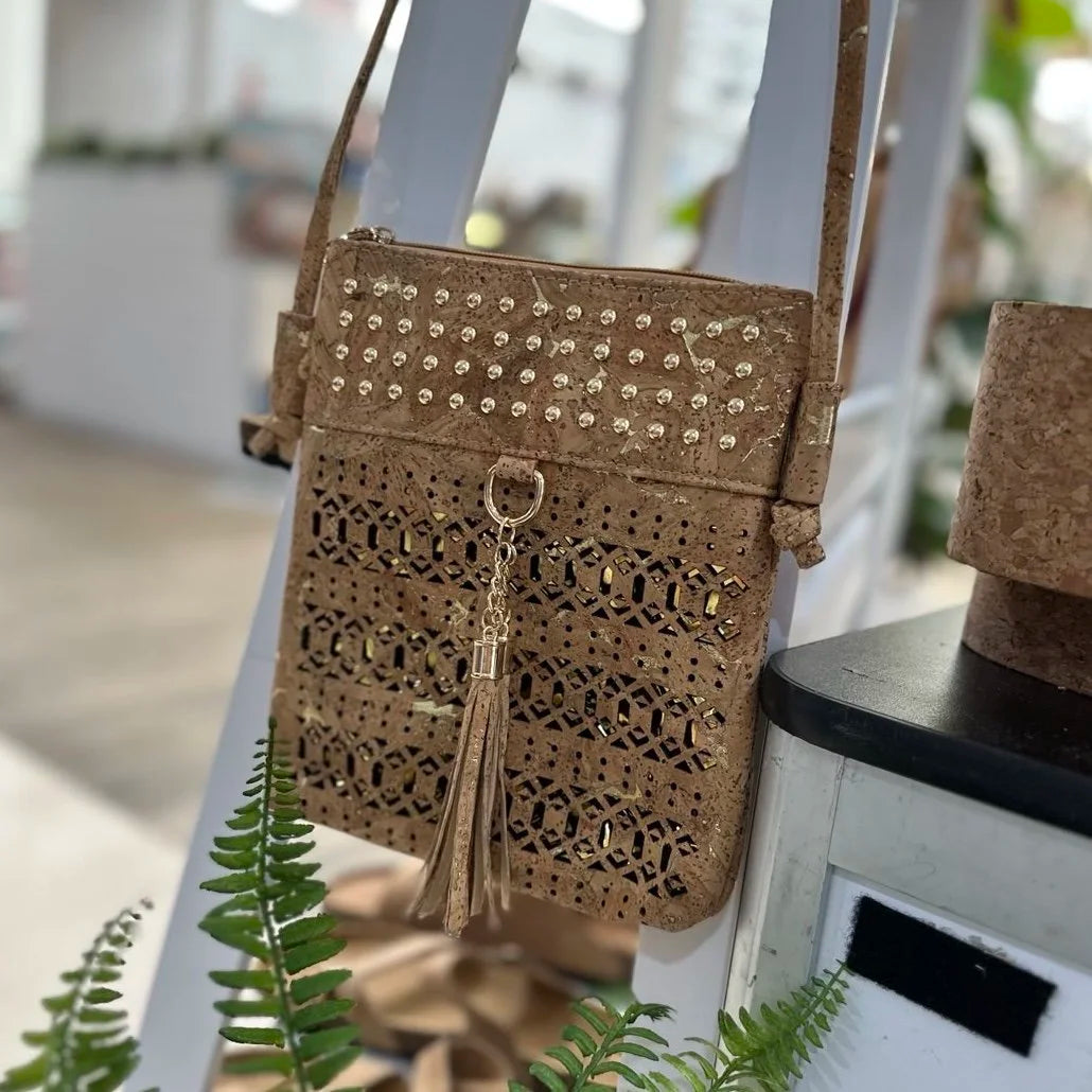 Cork and Gold Handbag Sasha