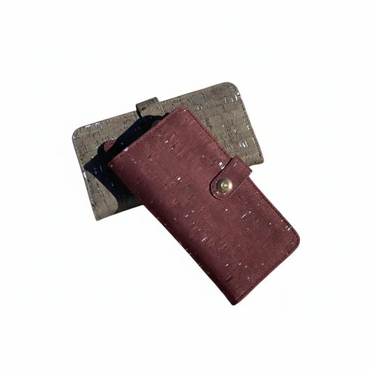 Large Cork Wallet - Lizzi | Vegan Leather with Zip Coin Compartment - The Cork Shop 