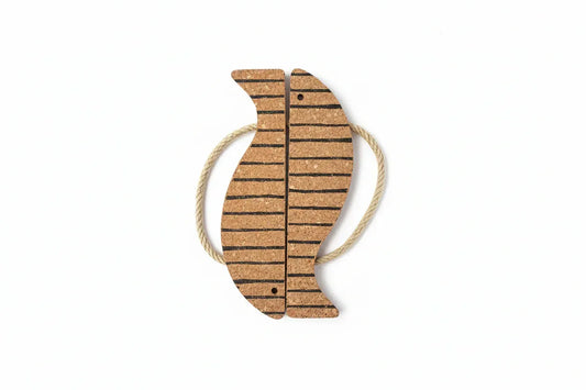Cork Fish Trivet - Extra Large with Rope Handles | 30cm x 15cm - The Cork Shop 