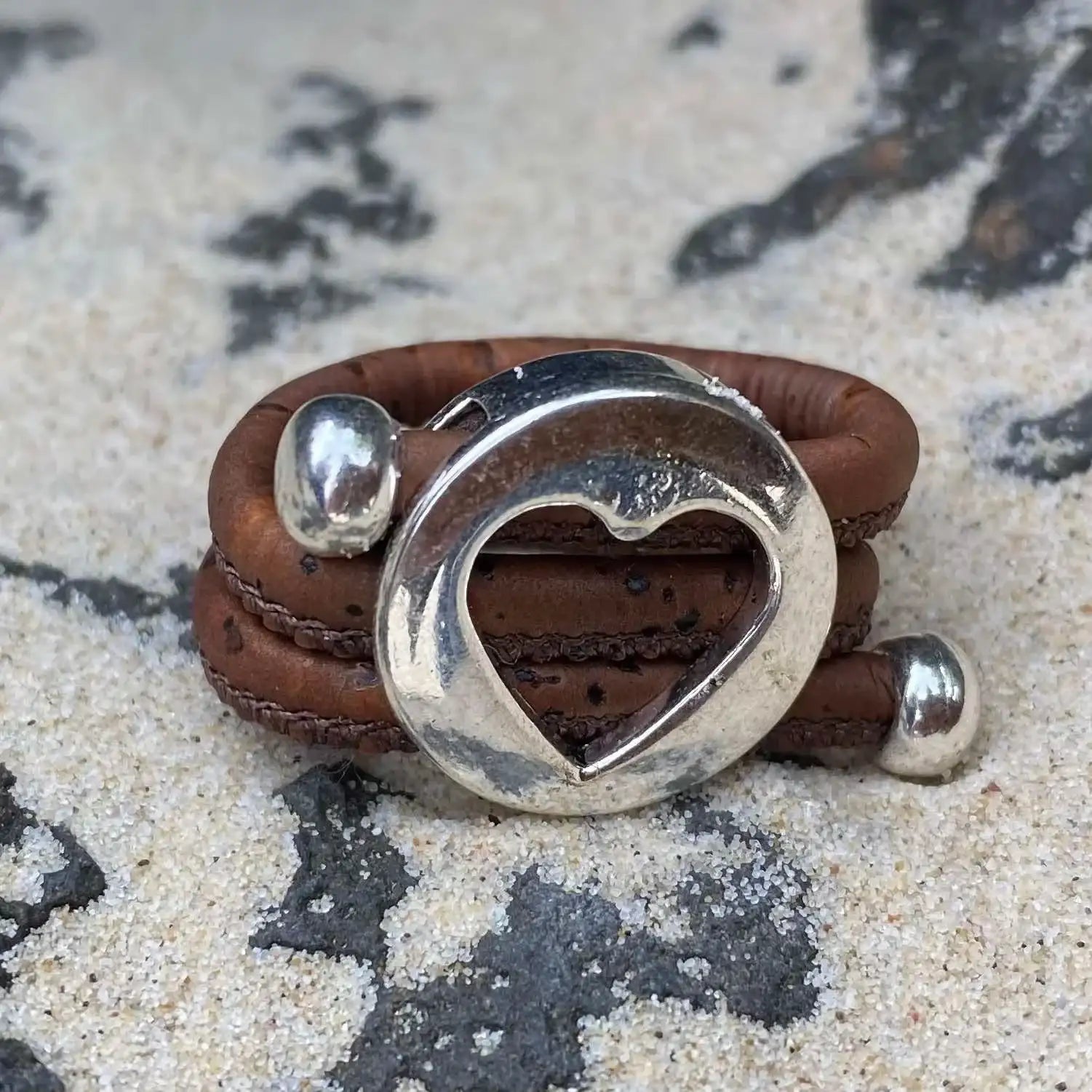 Cork Heart Ring