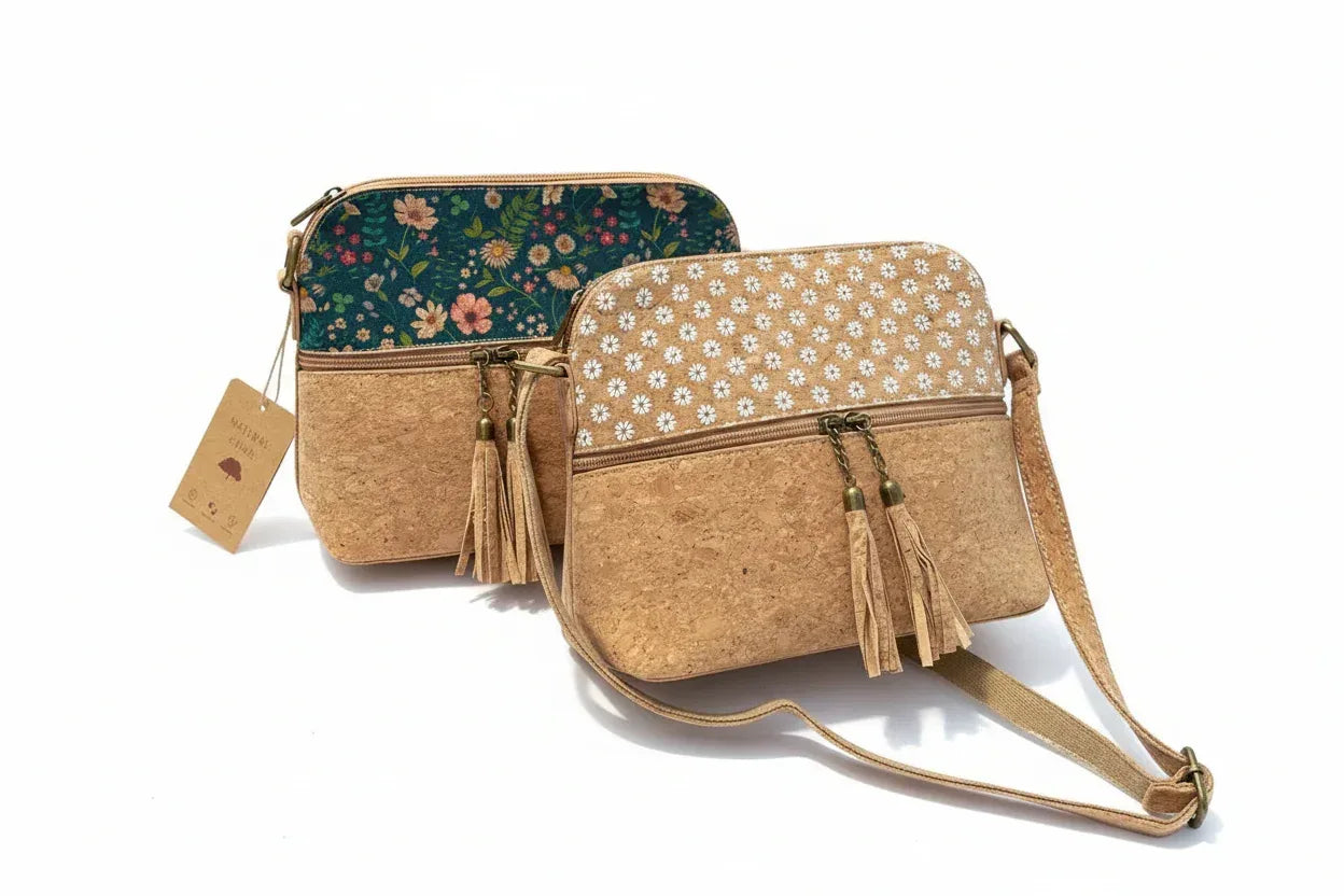 Cheryl Cork Handbag - Adjustable Crossbody Bag - The Cork Shop 
