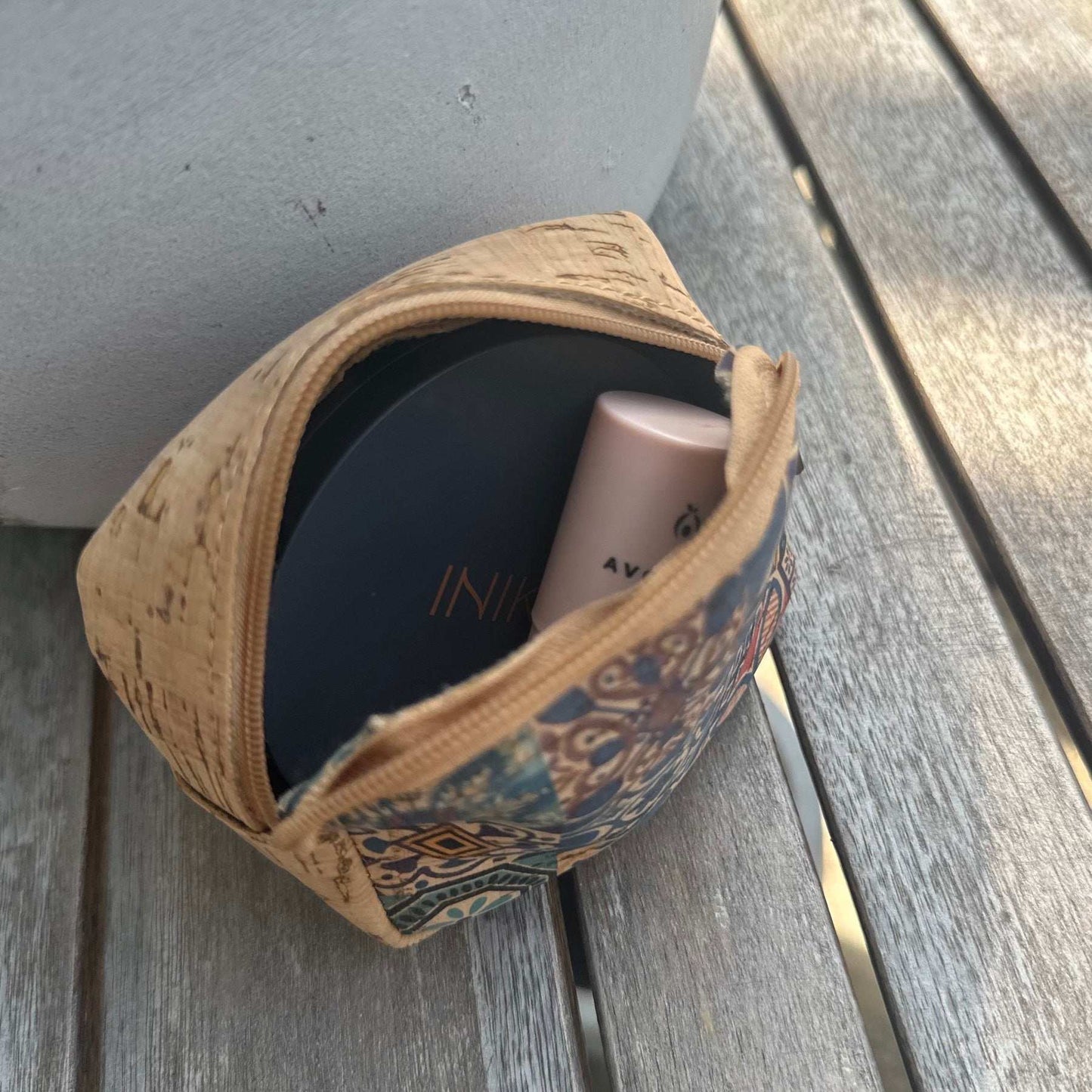 Square Cork Coin Purse - Vegan Leather Wallet