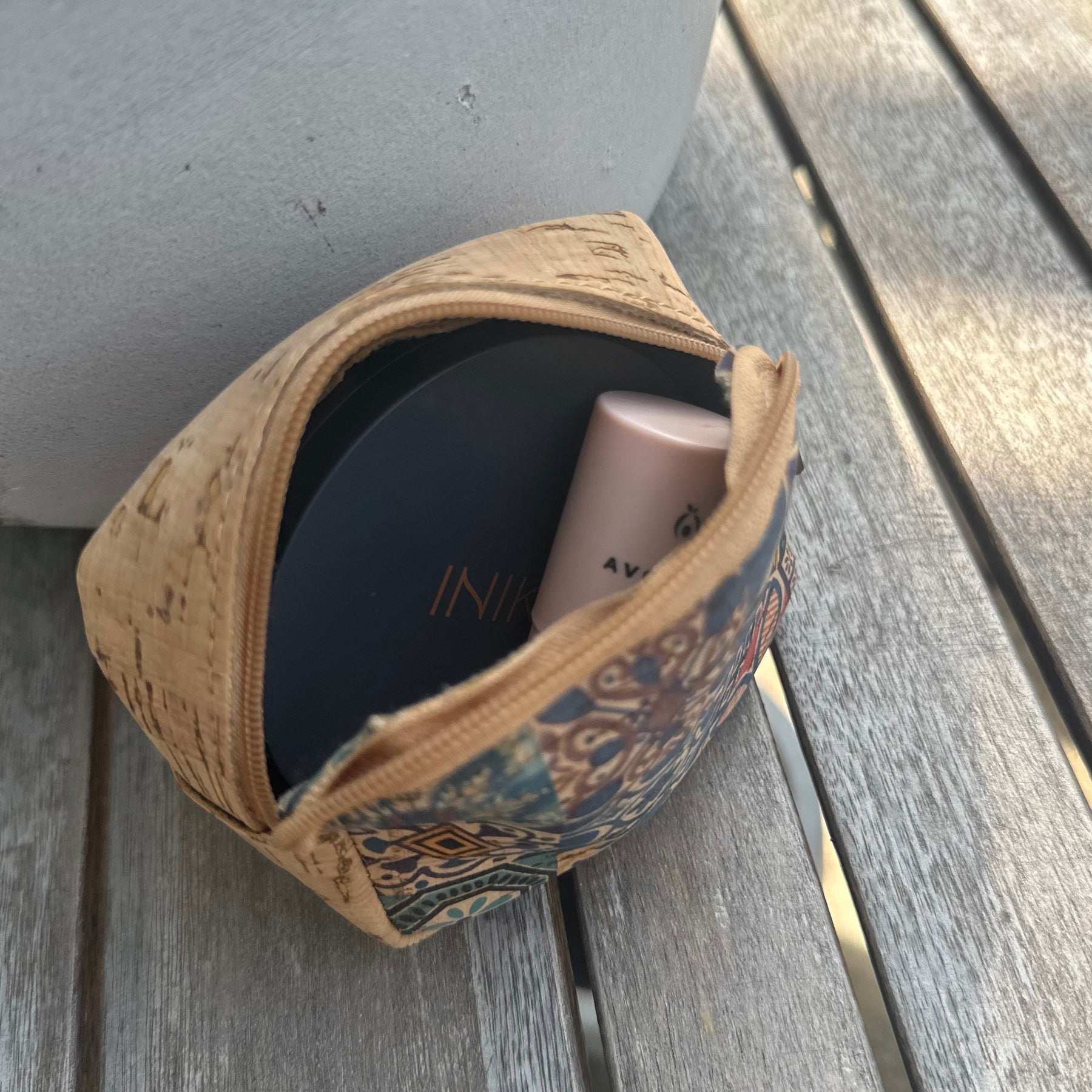 Square Cork Coin Purse - Vegan Leather Wallet