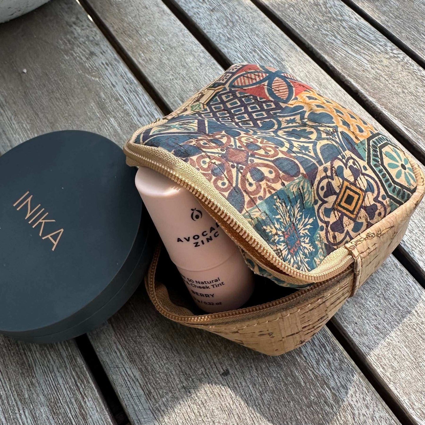 Square Cork Coin Purse - Vegan Leather Wallet