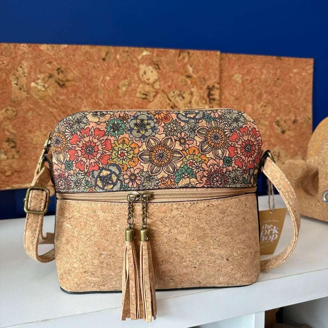 Cheryl Cork Handbag - Adjustable Crossbody Bag - The Cork Shop 