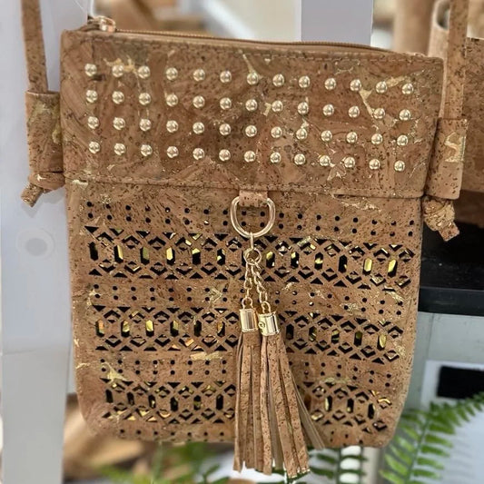 Cork and Gold Handbag Sasha