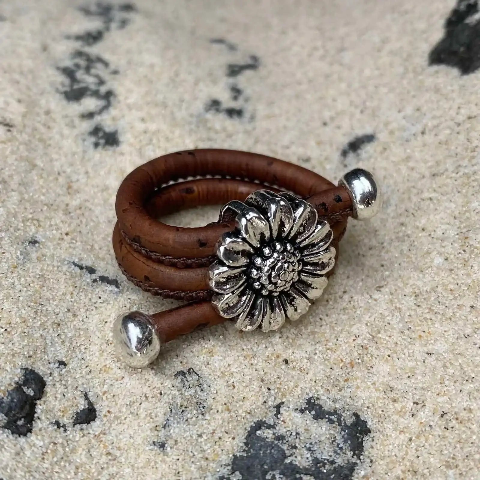 Cork Flower Ring