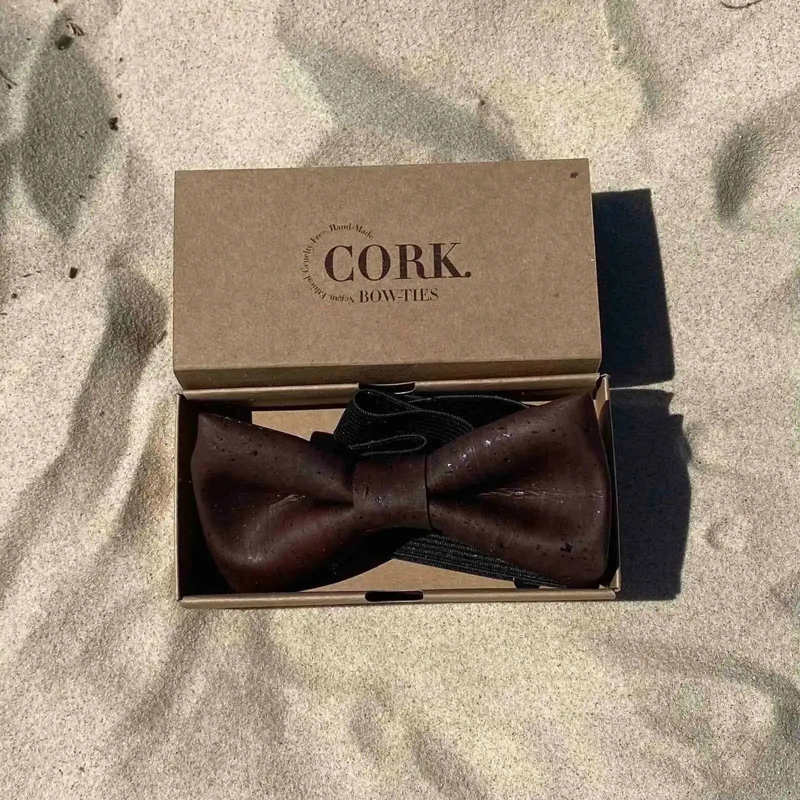 Cork Bow Tie - Black, Brown or Turquoise