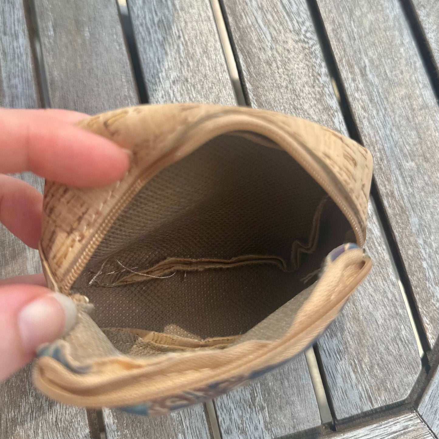 Square Cork Coin Purse - Vegan Leather Wallet