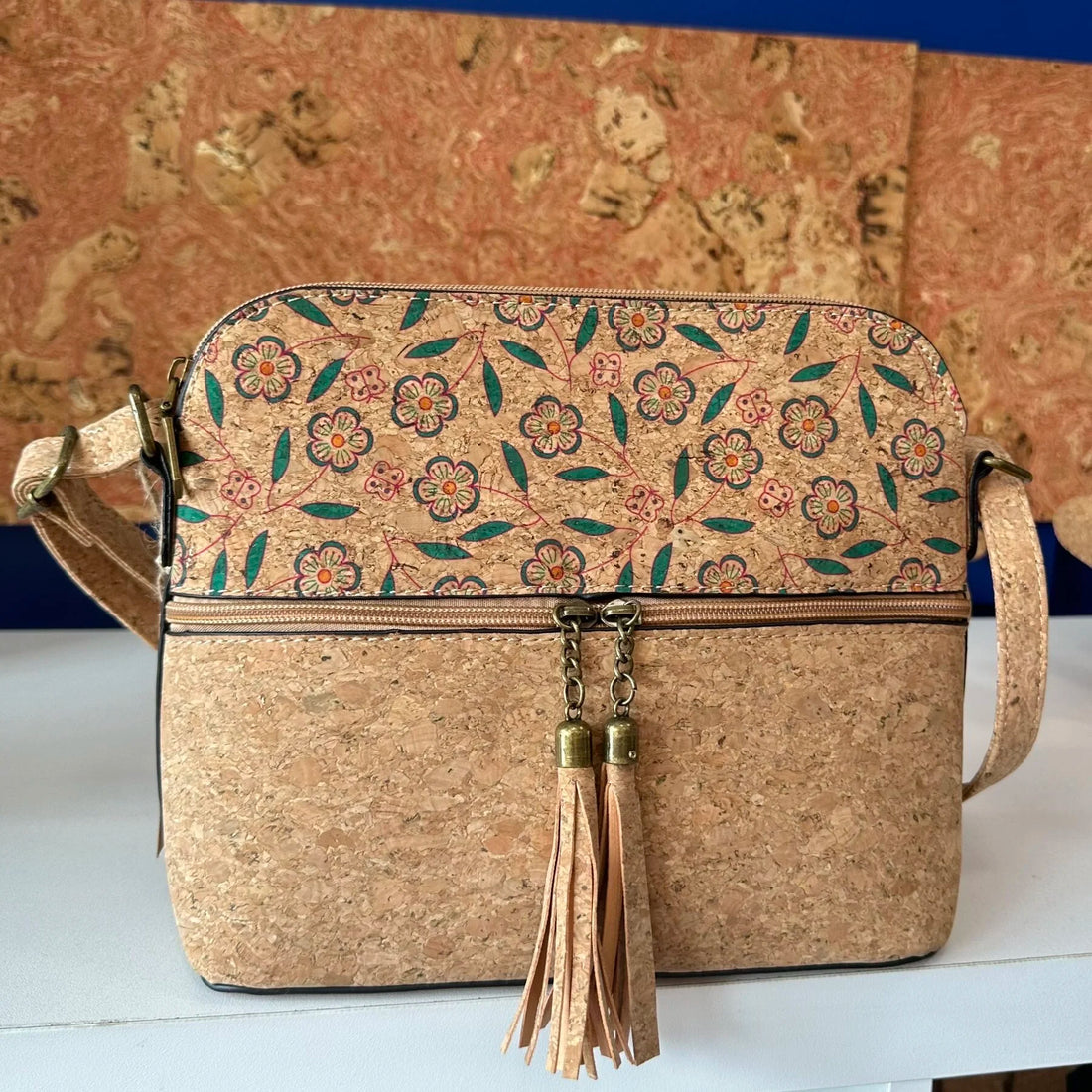 Cheryl Cork Handbag - Adjustable Crossbody Bag