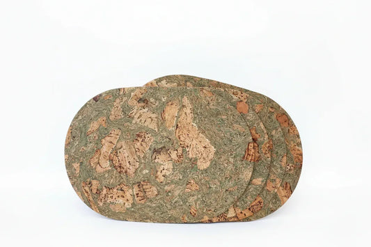 Organic Cork Placemats Set of 4 - Rounded Rectangle | 30cm x 44cm - The Cork Shop 
