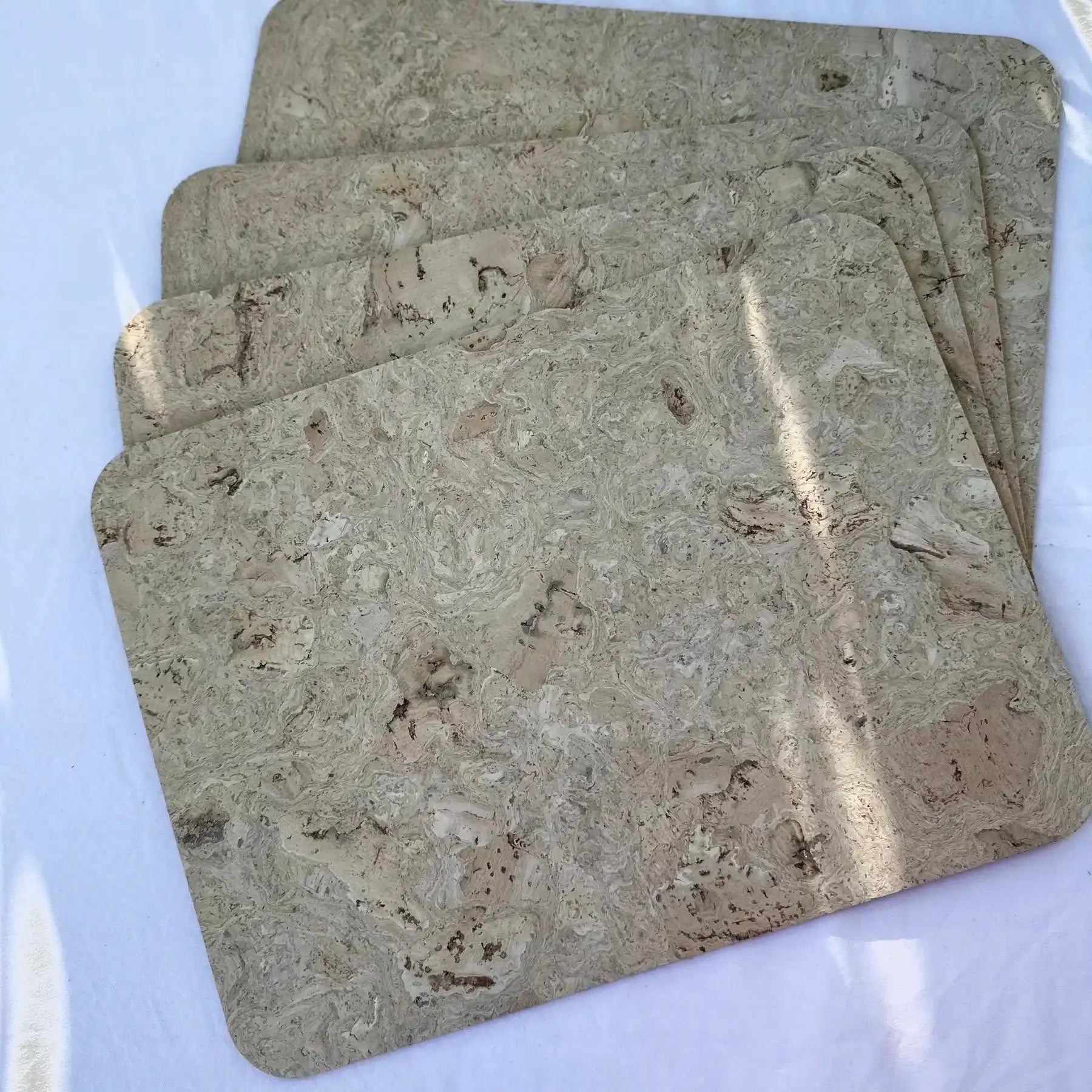 White Cork Placemats Set of 4