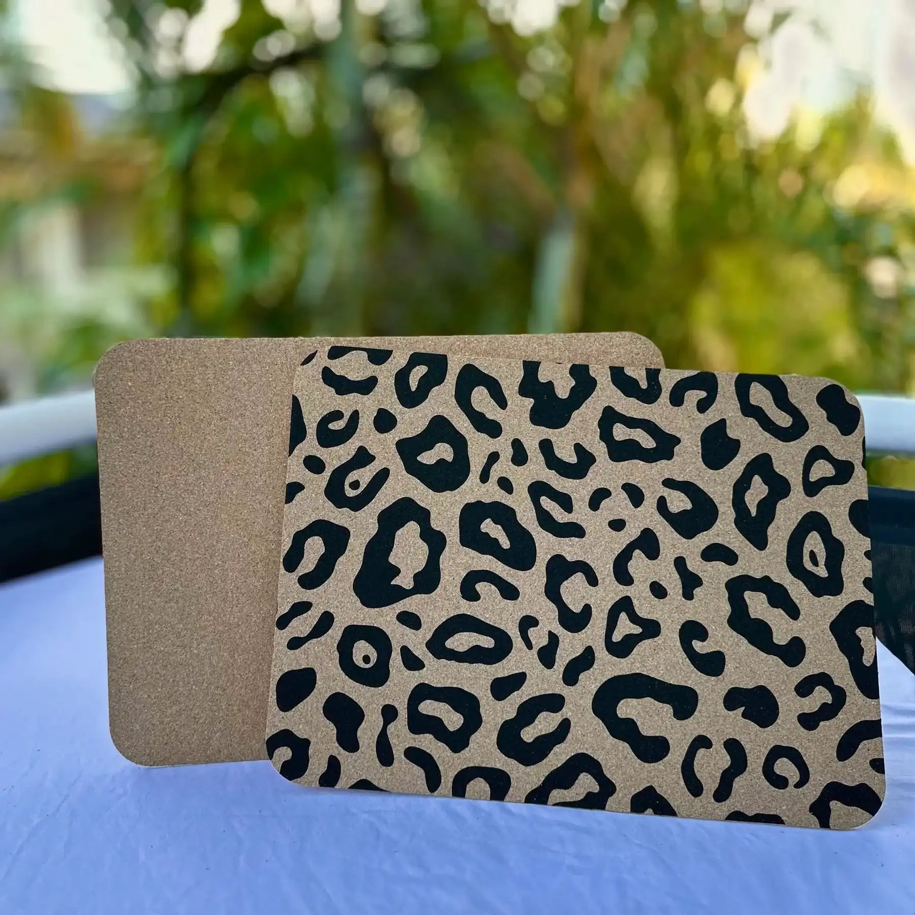 Wild Animal Print Cork placemats Set of 4