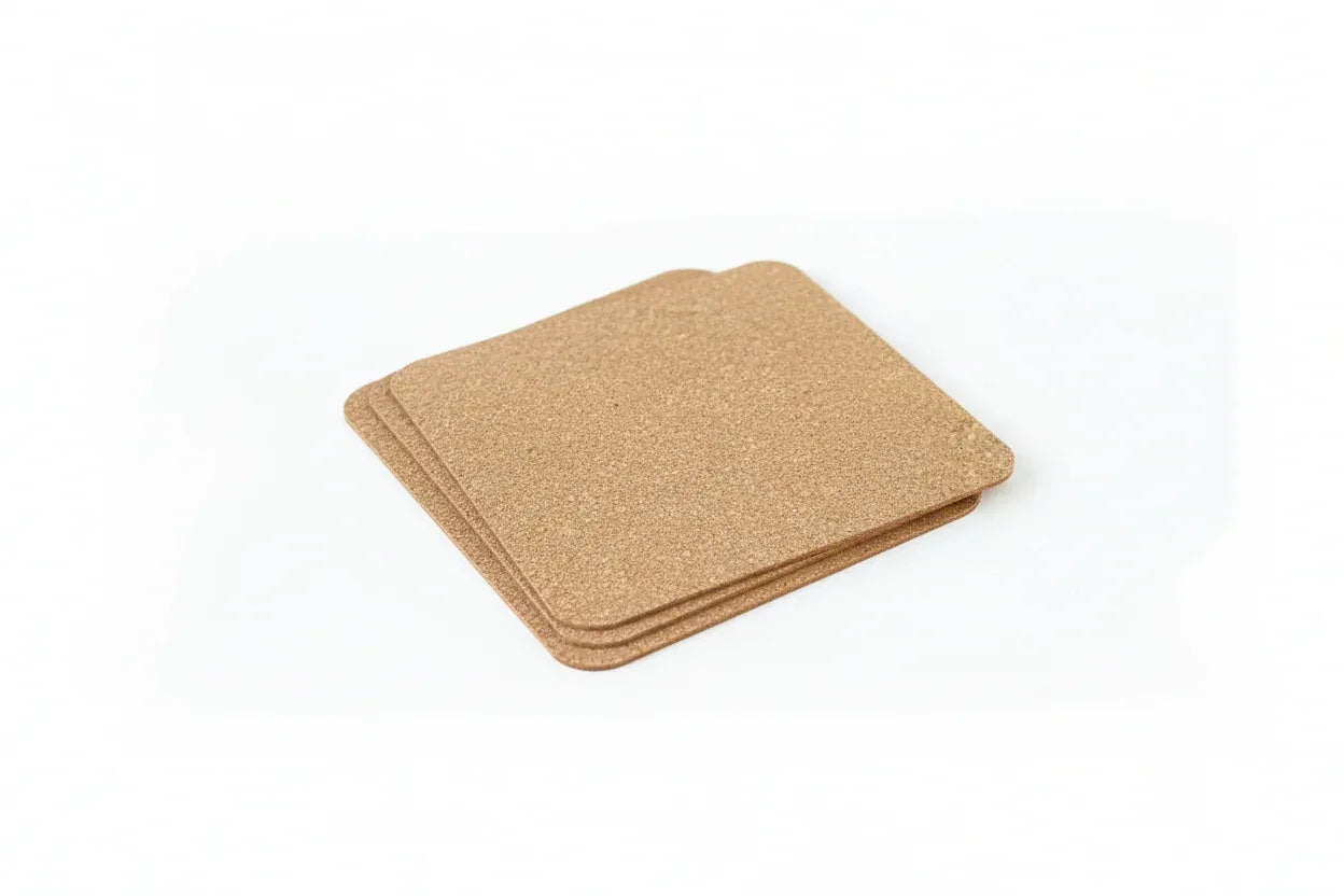 Natural Rectangle Cork Placemats Set of 4 - Rustic Design - The Cork Shop 