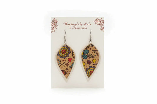 Cork Earrings handmade by Lulu | Vegan - The Cork Shop 