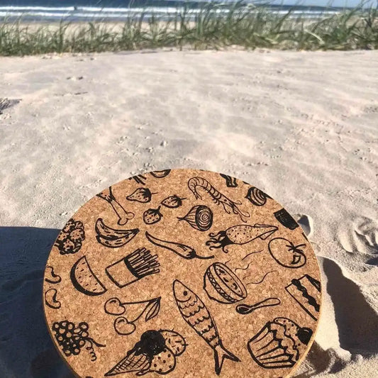 Round Cork Trivet