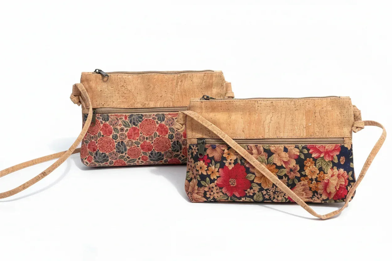 Regina Cork Handbag - Vegan Leather Crossbody Bag - The Cork Shop 