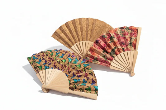 Foldable Cork Fans - The Cork Shop 