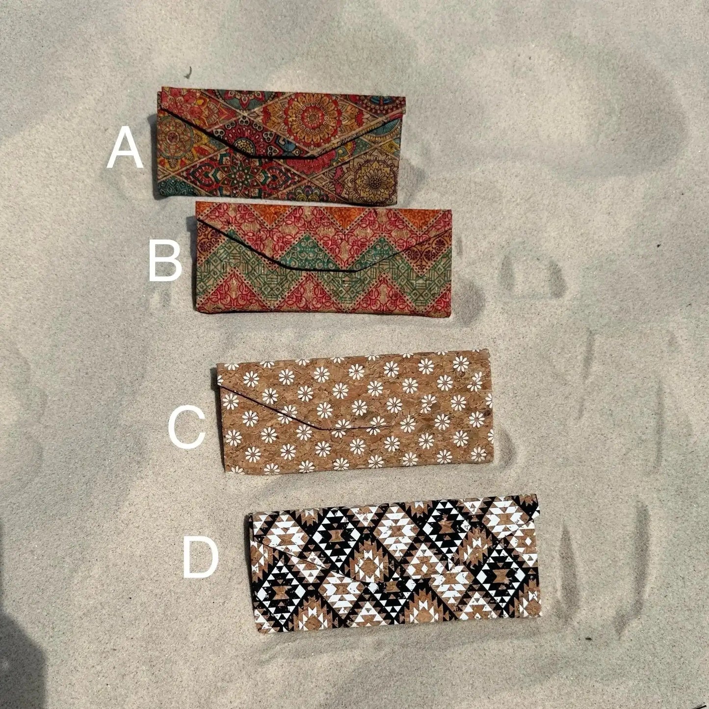 NEW patterns~Collapsible Cork Glasses Case