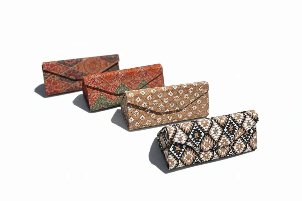 Collapsible Cork Glasses Case - The Cork Shop 