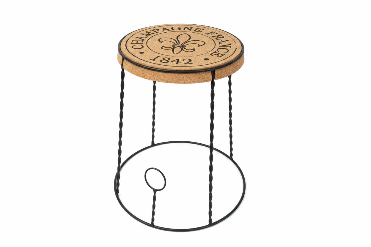 SINTRA- Cork and wrought iron TABLE - The Cork Shop 