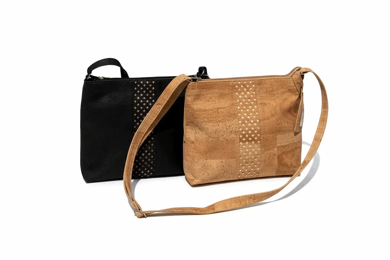 Minna Cork Handbag - Elegant Everyday Shoulder Bag - The Cork Shop 