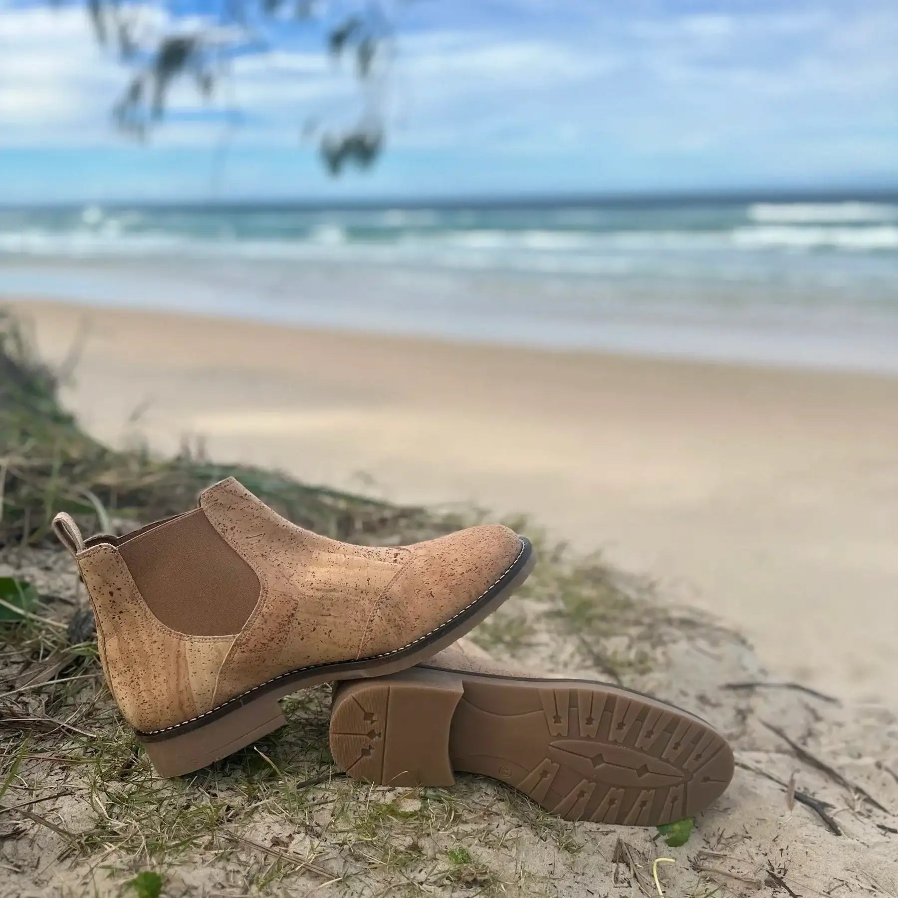 Mens Natural Cork Boots