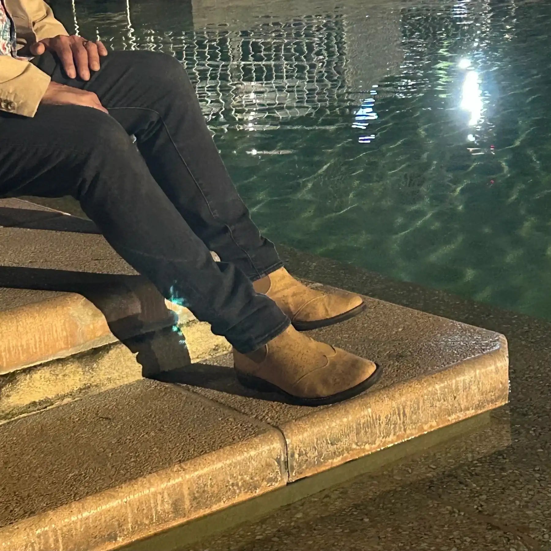 Mens Natural Cork Boots