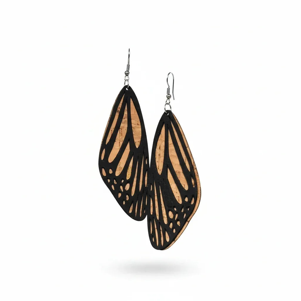 Butterfly Wing Cork Earrings - The Cork Shop 