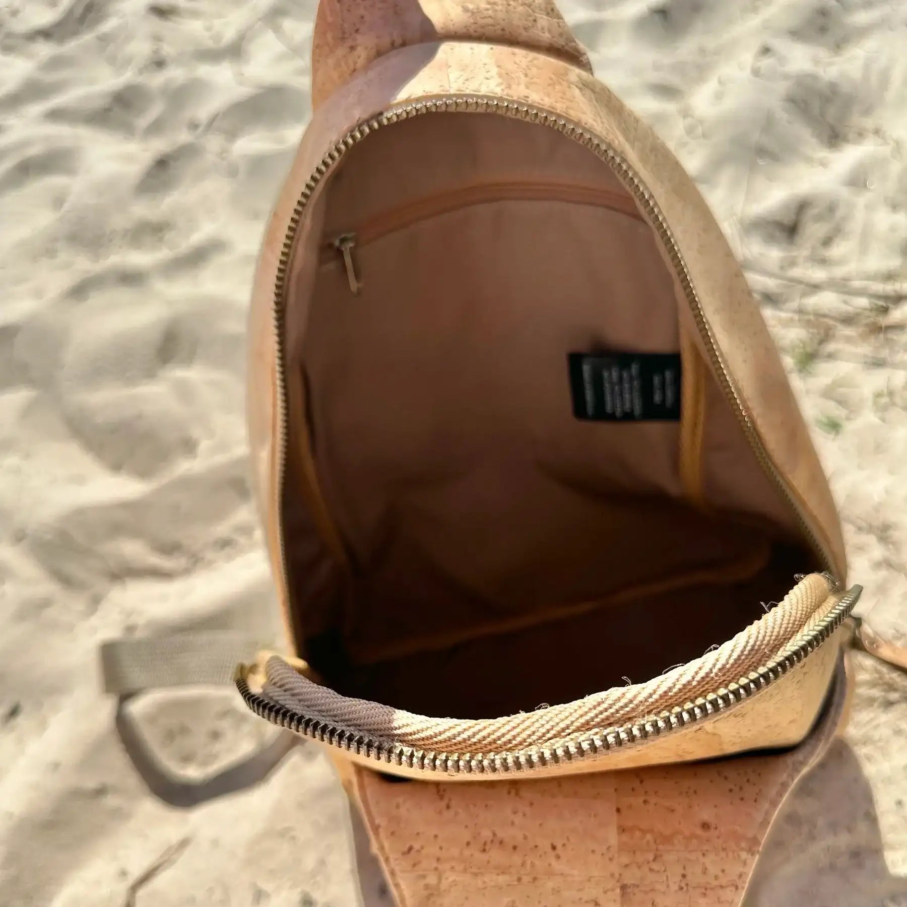 Luxury Cork Sling Backpack - Sandra
