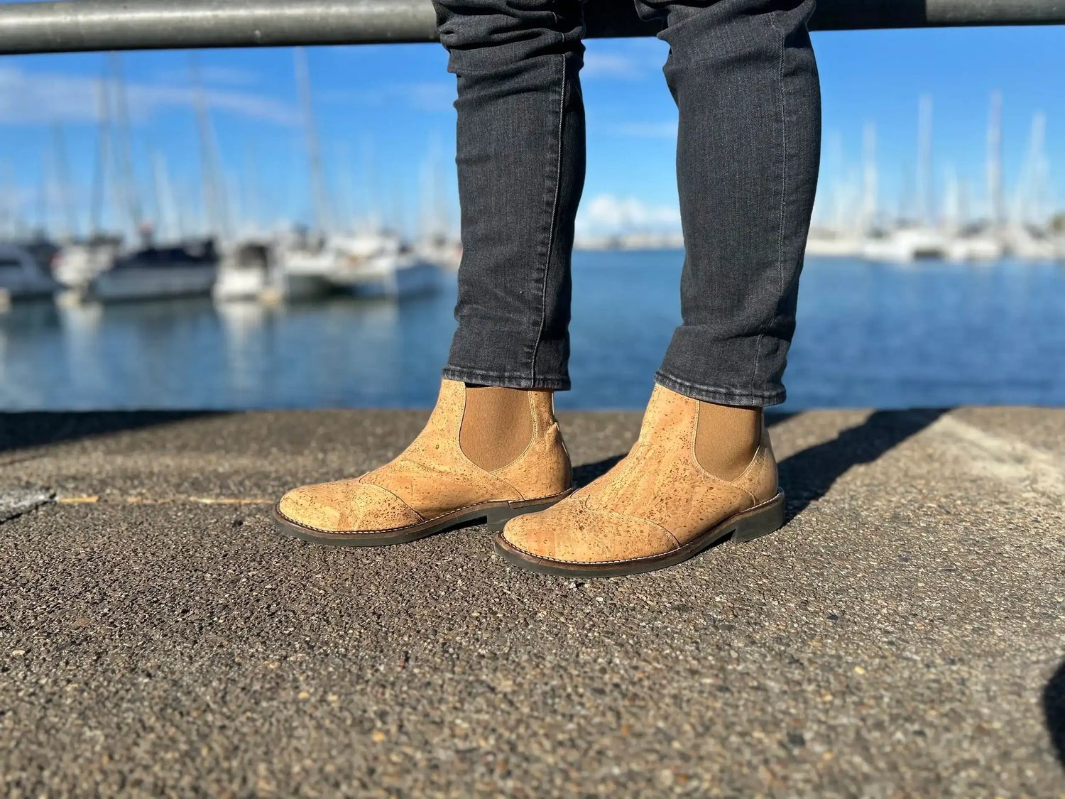 Mens Natural Cork Boots