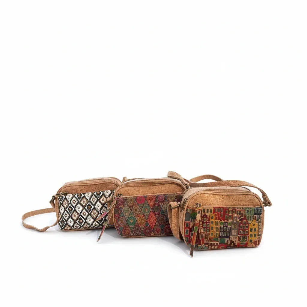 Franci Cork Handbag - Dual Compartment Crossbody & Shoulder Bag - The Cork Shop 