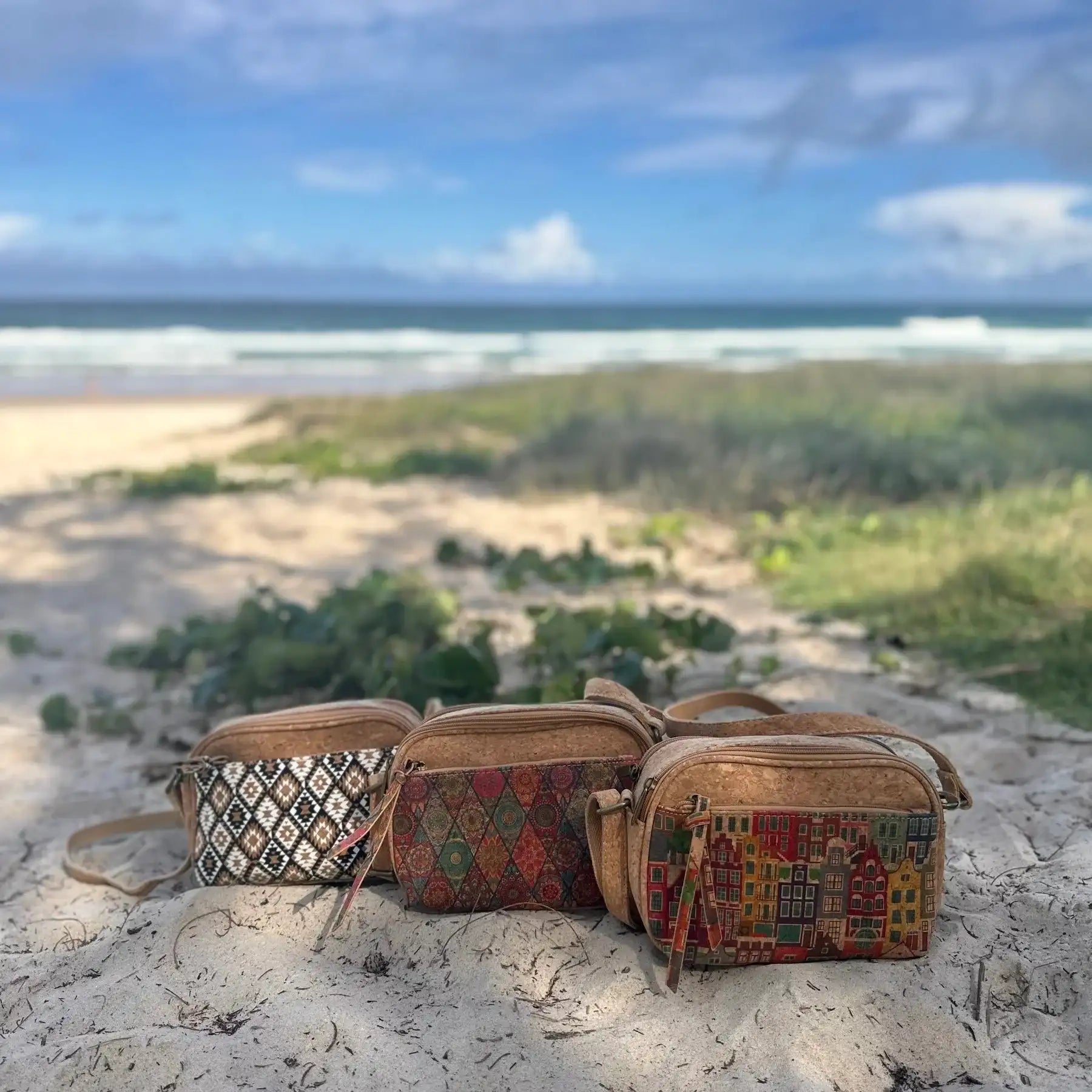 Franci Cork Handbag - Dual Compartment Crossbody & Shoulder Bag