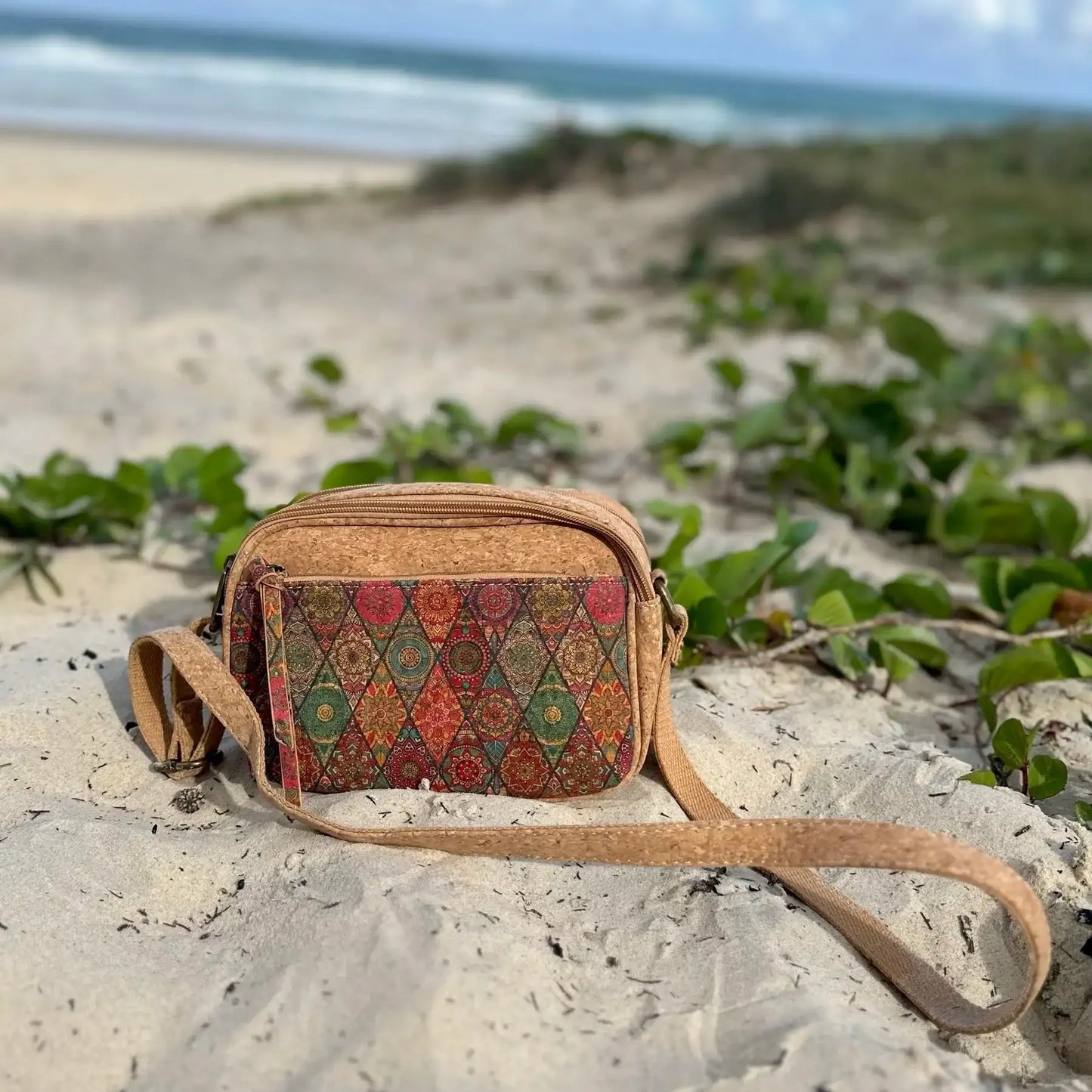 Franci Cork Handbag - Dual Compartment Crossbody & Shoulder Bag