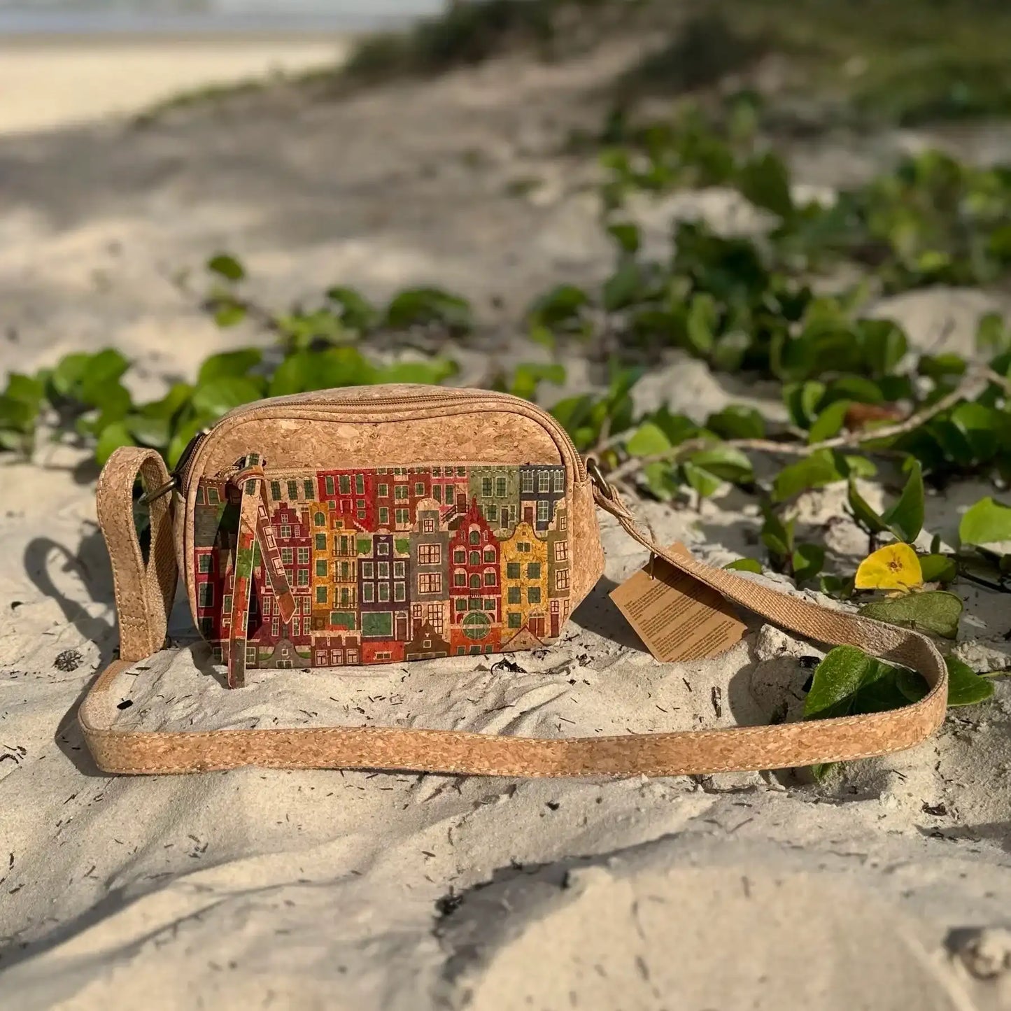 Franci Cork Handbag - Dual Compartment Crossbody & Shoulder Bag