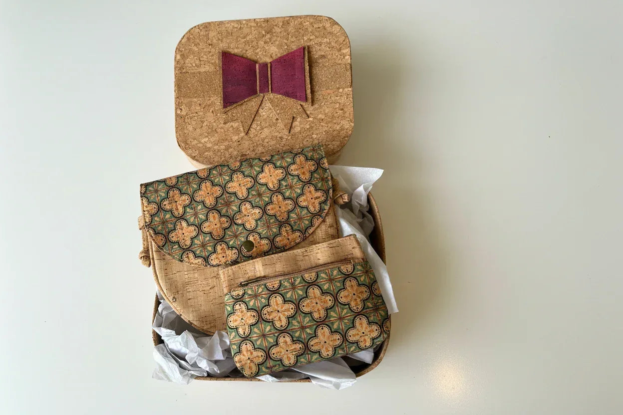 Christmas Gift Box Set - Cork Crossbody Bag & Purse - The Cork Shop 