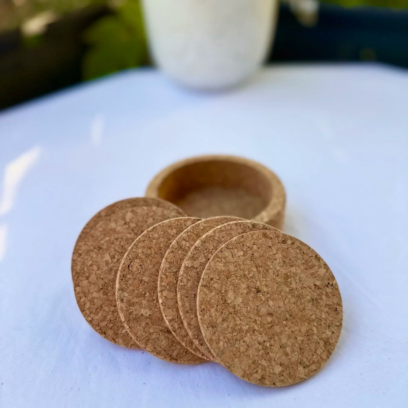 Wine Bottle and Coaster holder 7 piece set