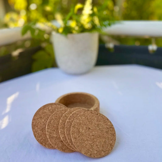 Wine Bottle and Coaster holder 7 piece set