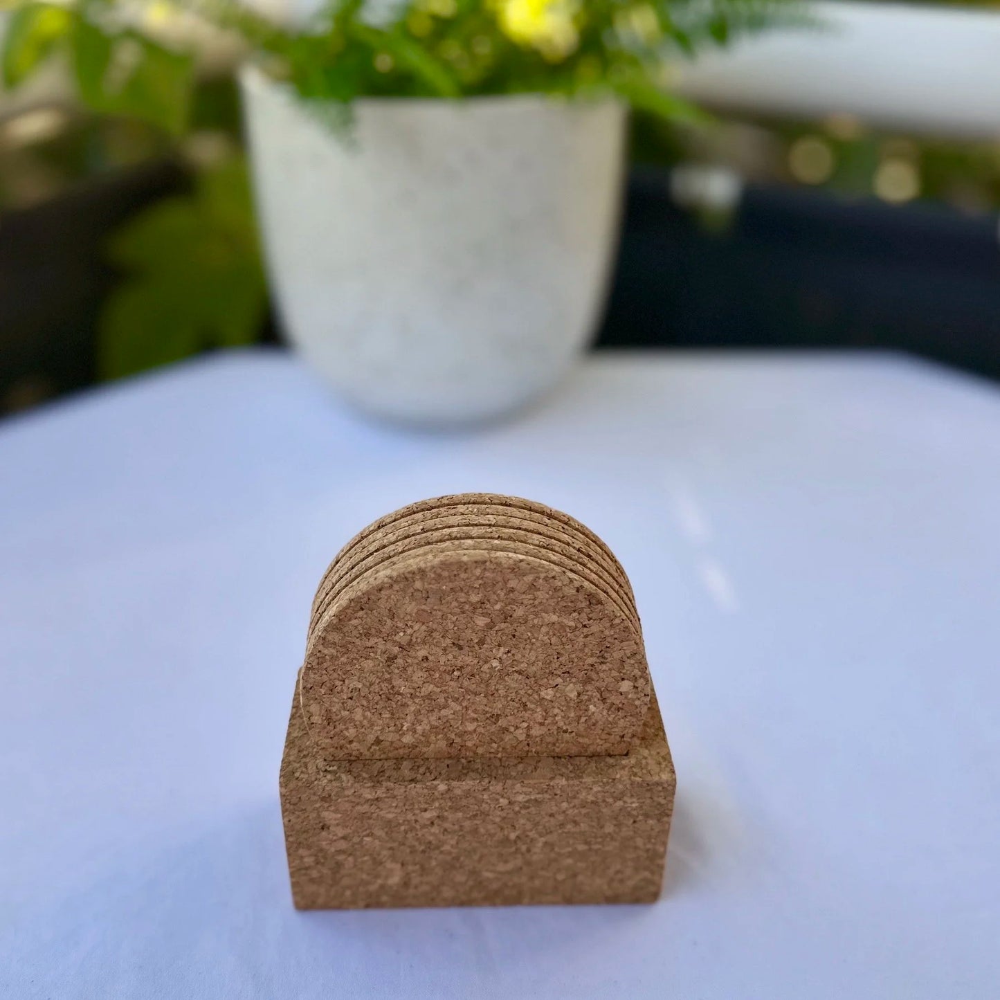 Natural Coaster holder 7 piece set