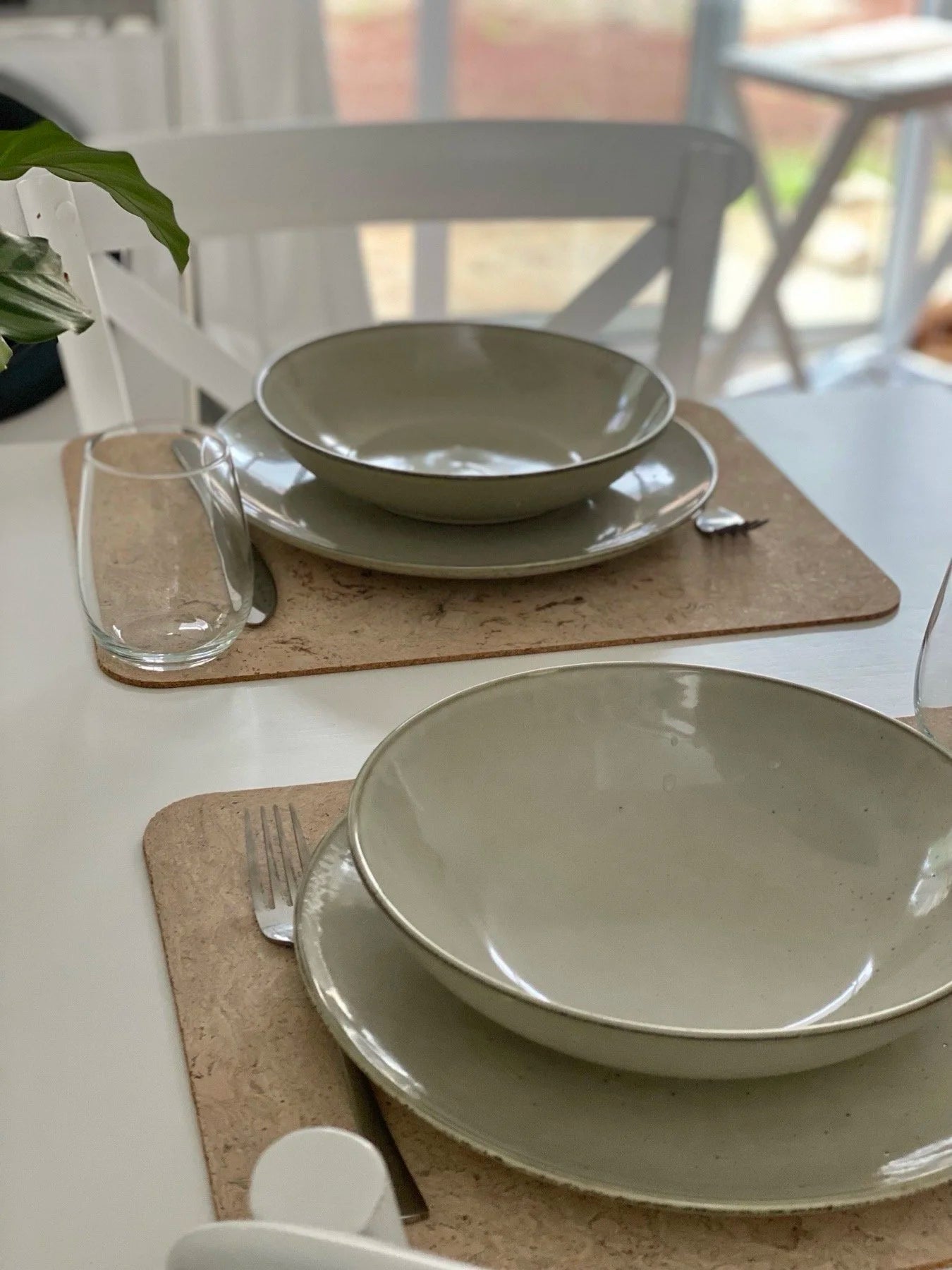 White Cork Placemats Set of 4