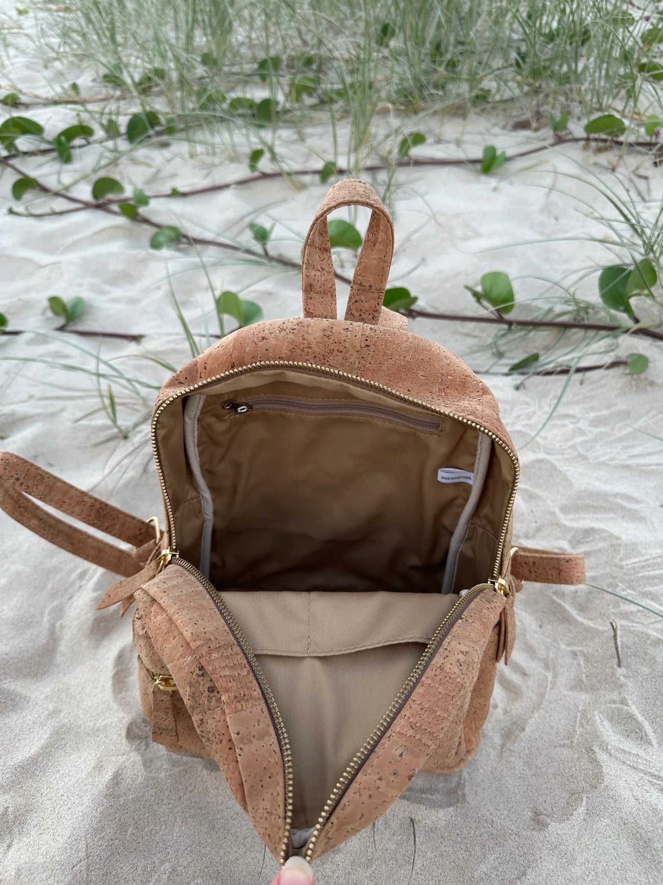 All Natural Cork Backpack - Mia