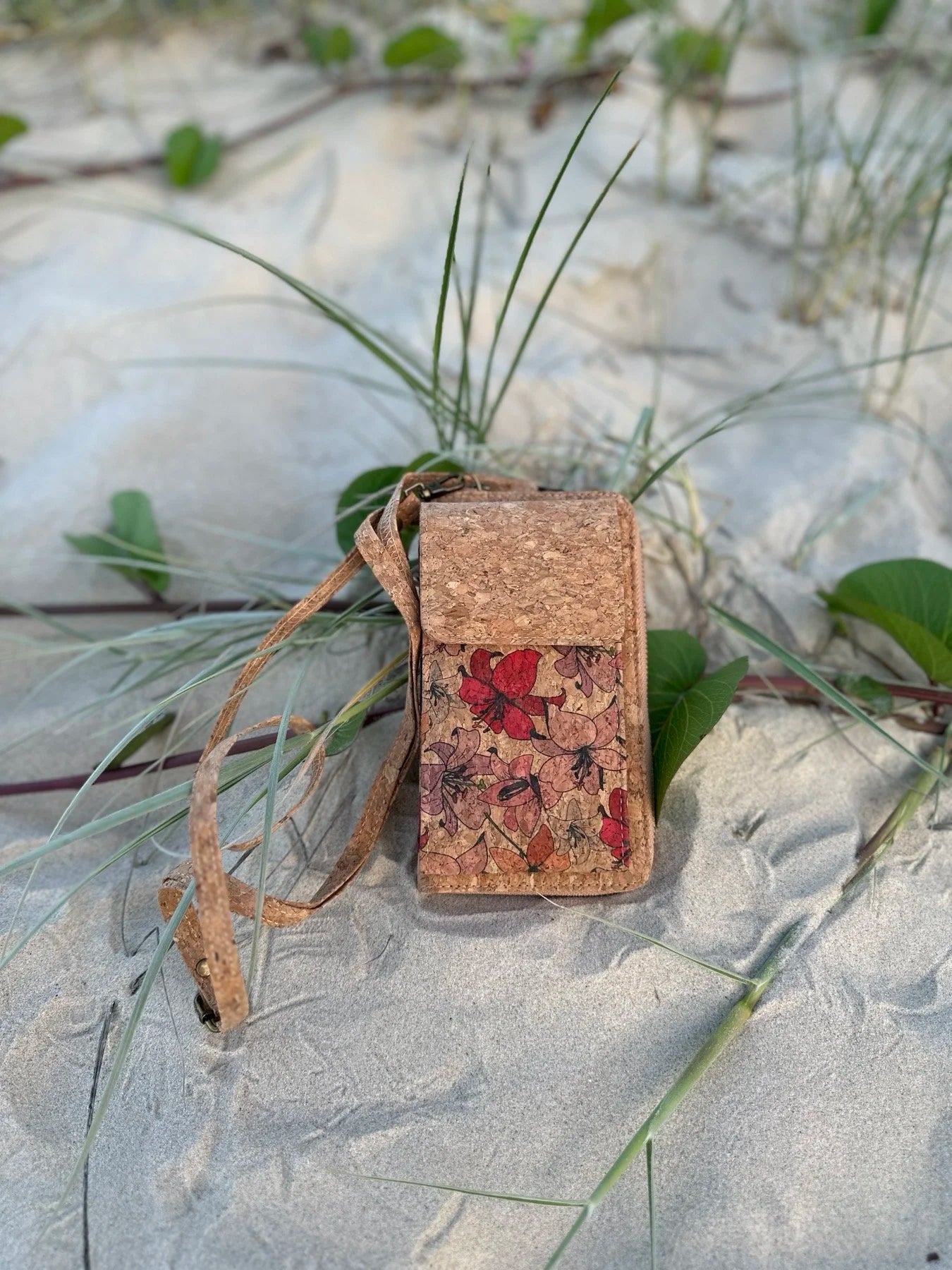 Cork Phone Bag - Kelly