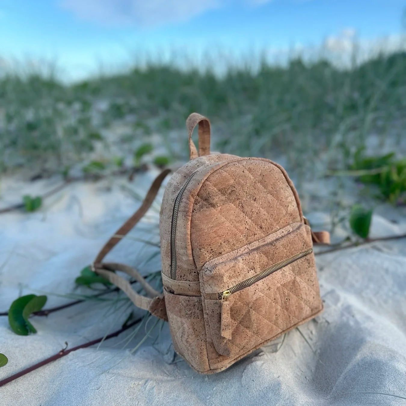 All Natural Cork Backpack - Mia