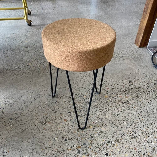 BRAGA- Cork and wrought iron Stool
