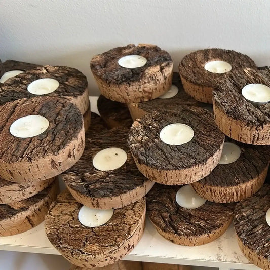 Virgin Cork Round Tea-lights