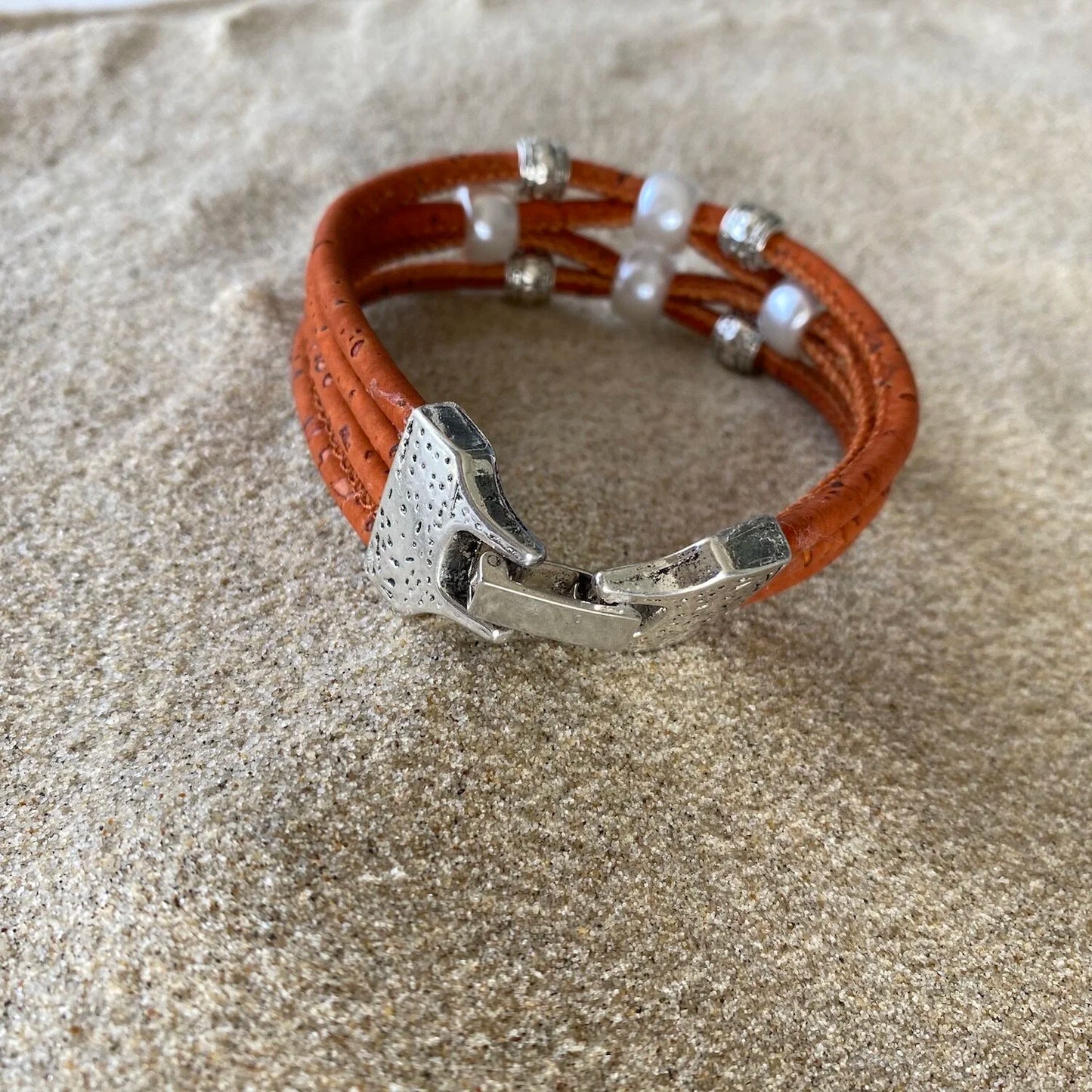 Colourful Cork Pearl Bracelet