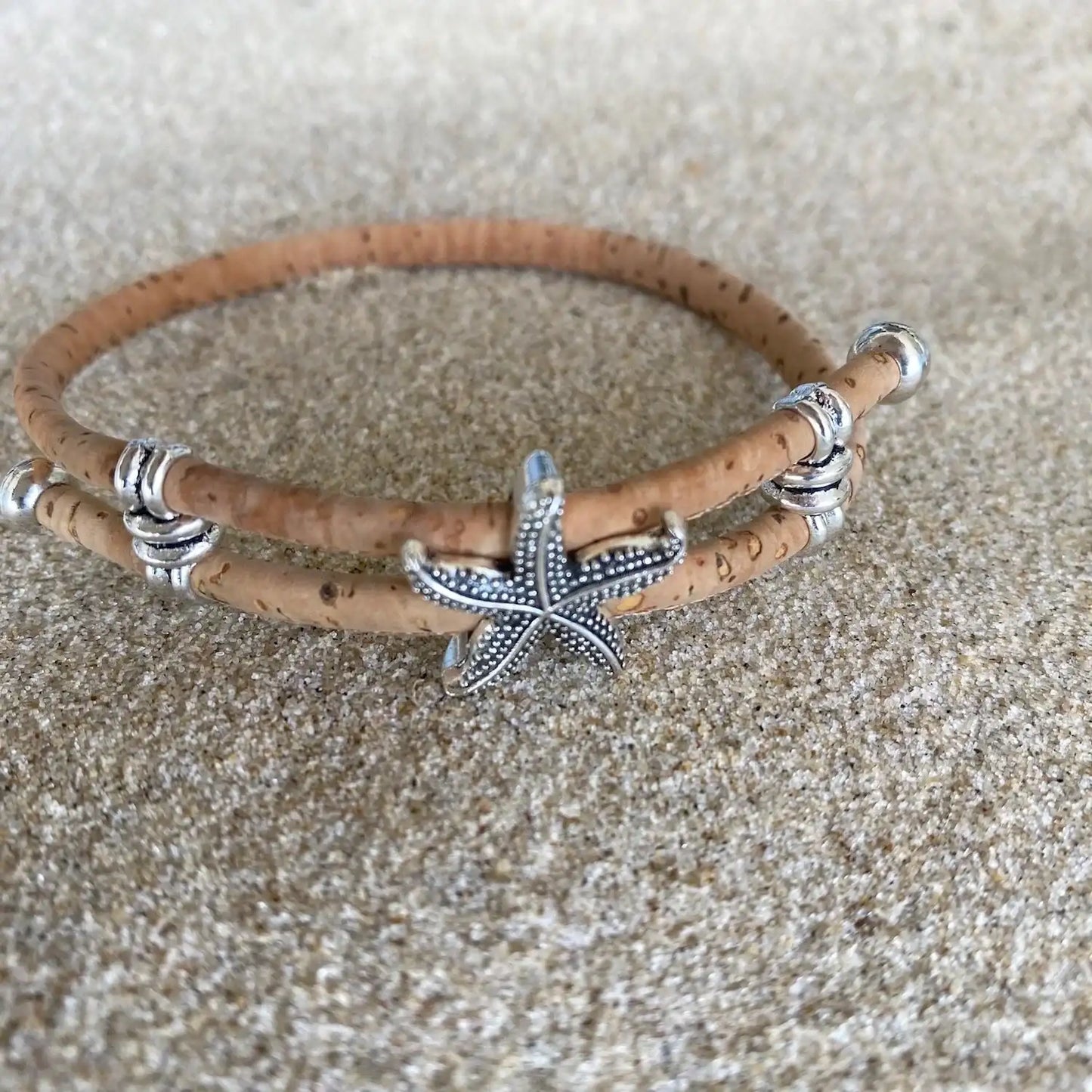Handmade Cork Starfish Bracelet