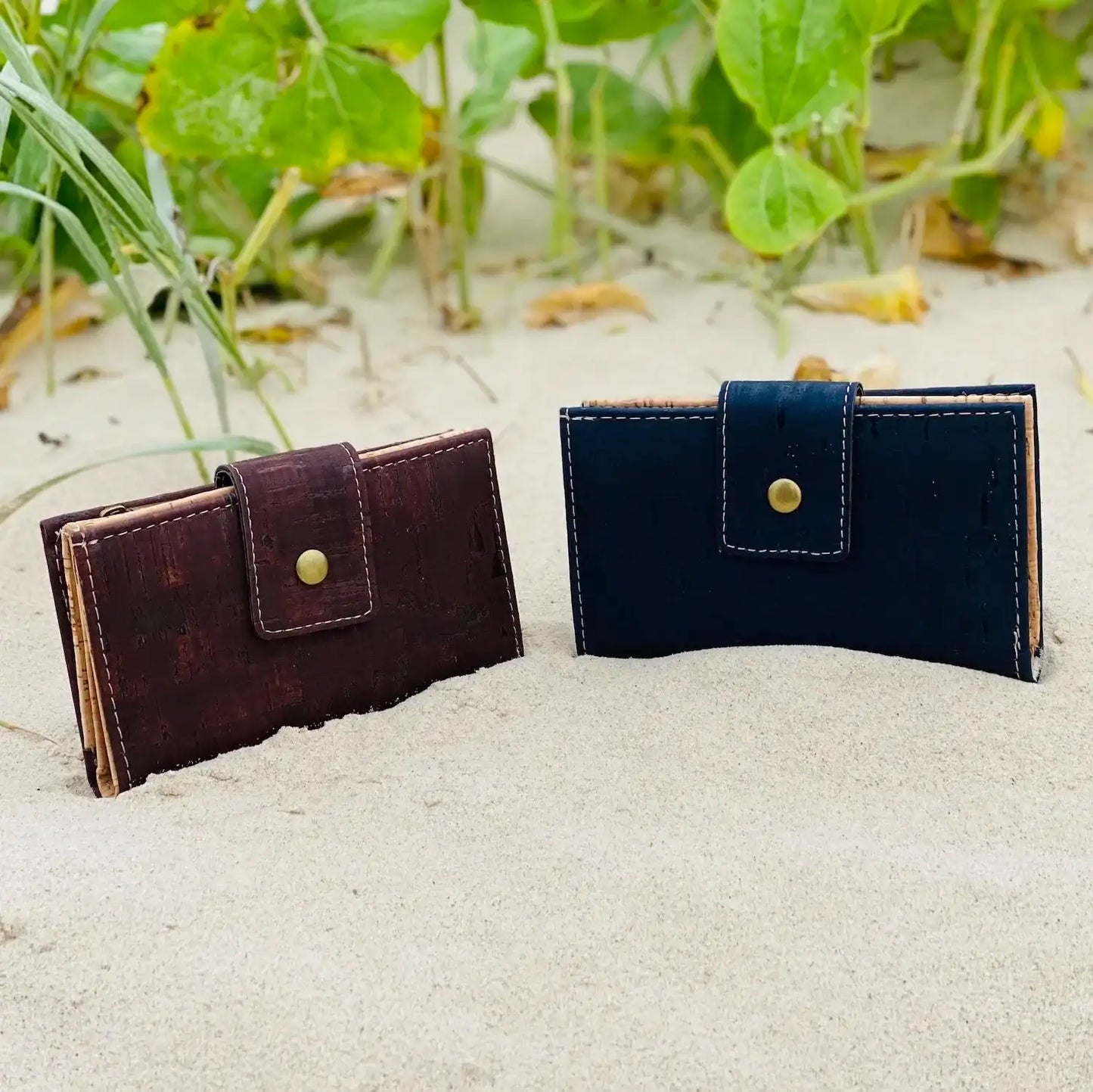 Natural Cork Wallet with Two ID Windows- Charli