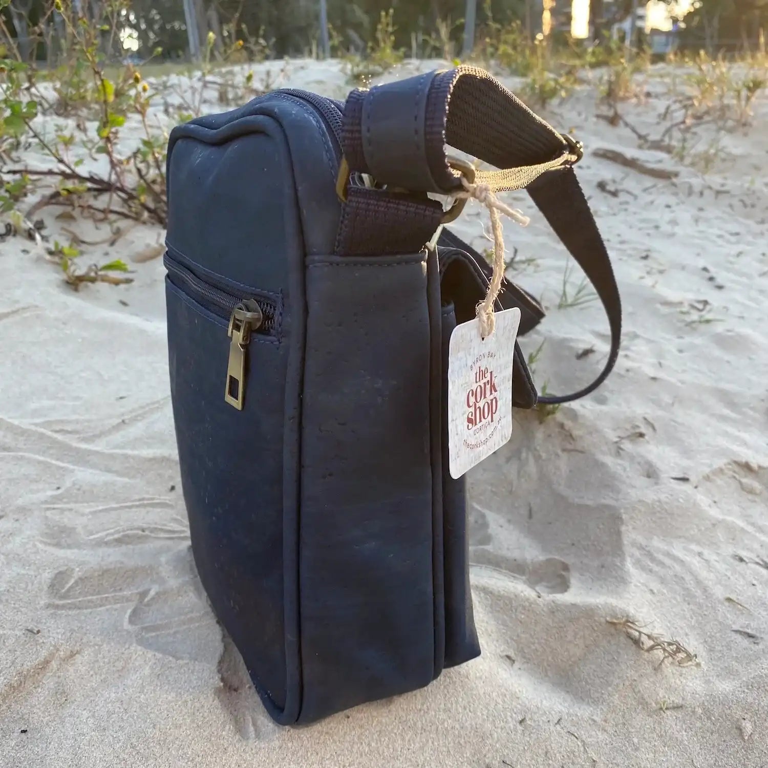 Cork Satchel Bag - Coco with Flap