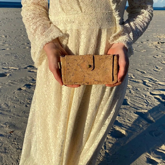 Cork Wallet with Gold or Silver - Jesse